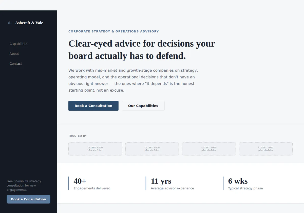 Corporate & Trusted direction preview